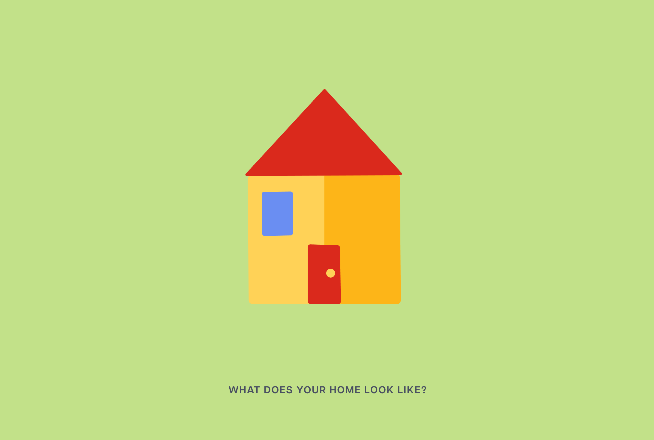 A GIF showing children's drawings that have inspired some of Compassion's new illustrations. A variety of houses.