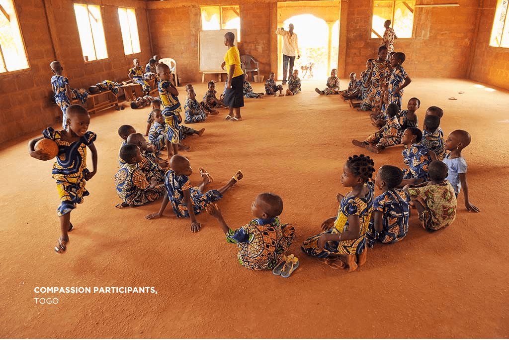 Participants playing in Togo