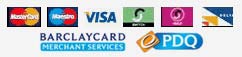 Accepted credit cards