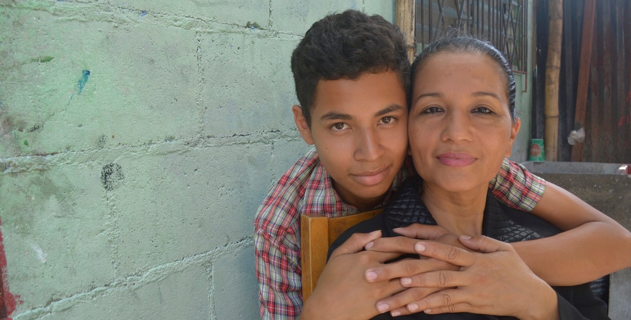 Gabriel and his mother Maria