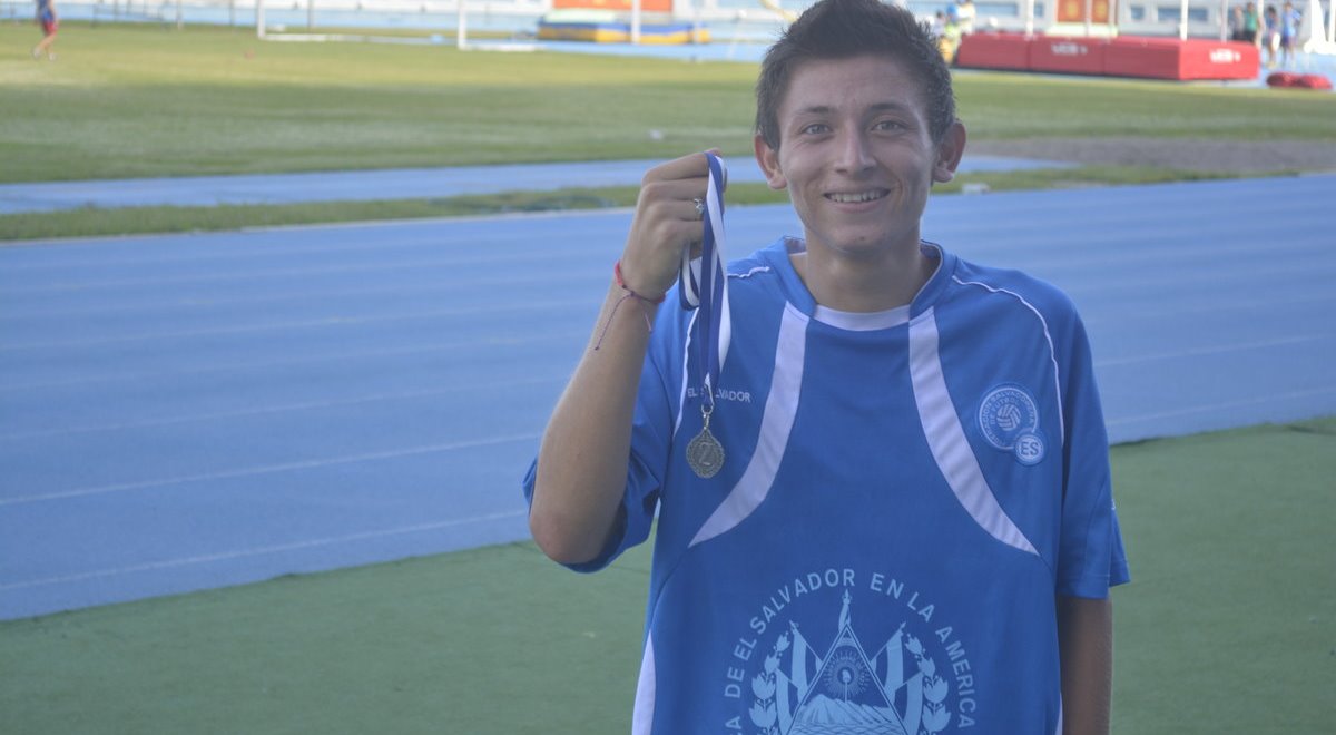 Jimmy with a running medal