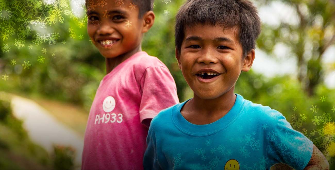 Smiling boys from Philippines