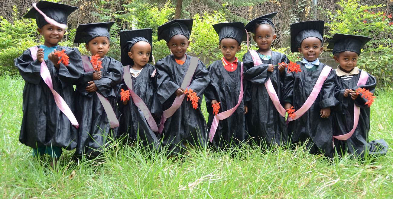 Ethiopian toddlers graduating from the Child Survival Programme