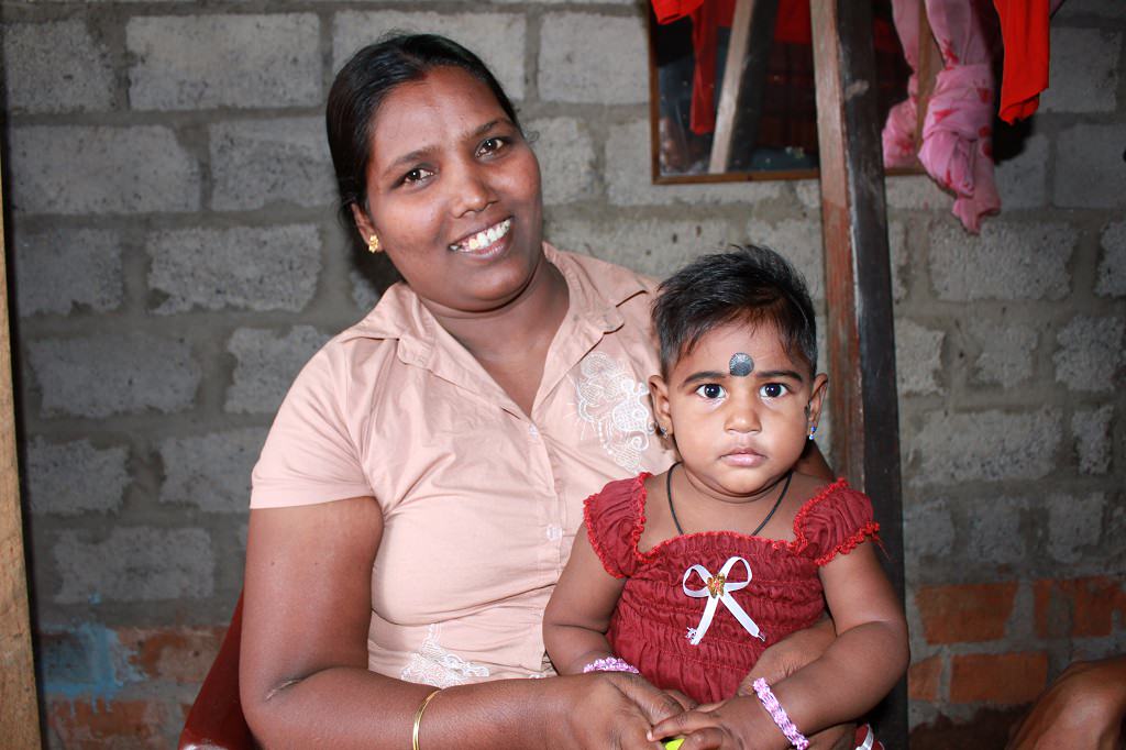 Dharaniya and her mother