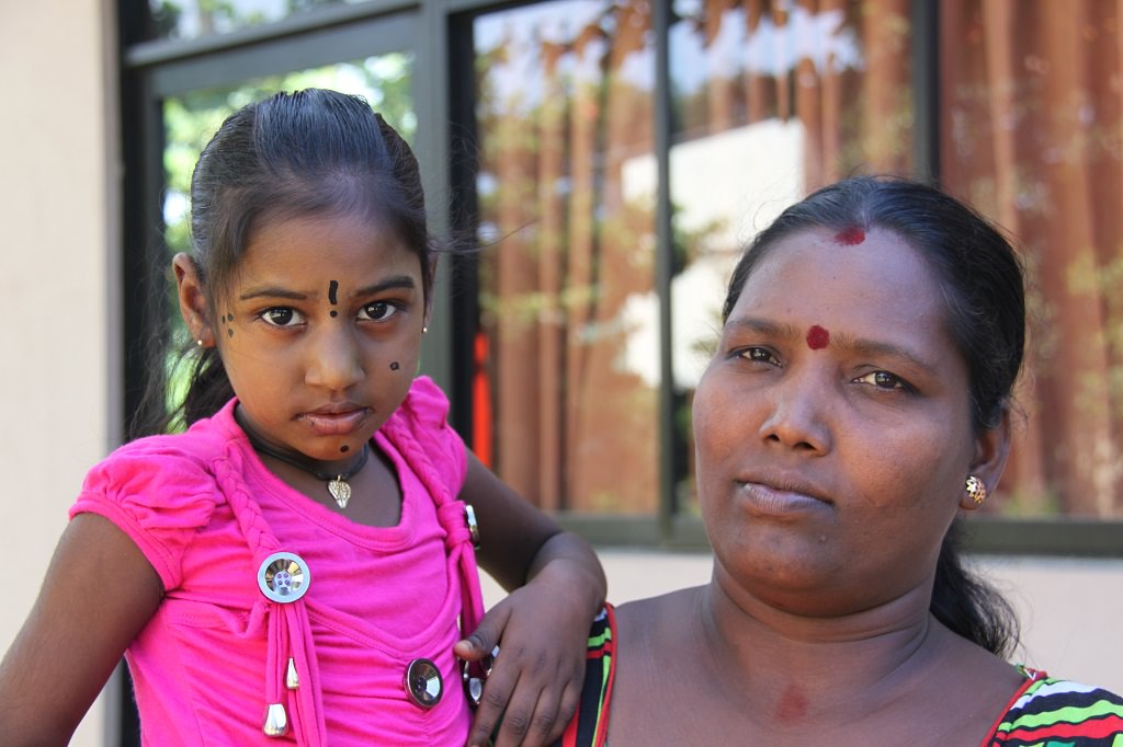 Dharaniya and her mother