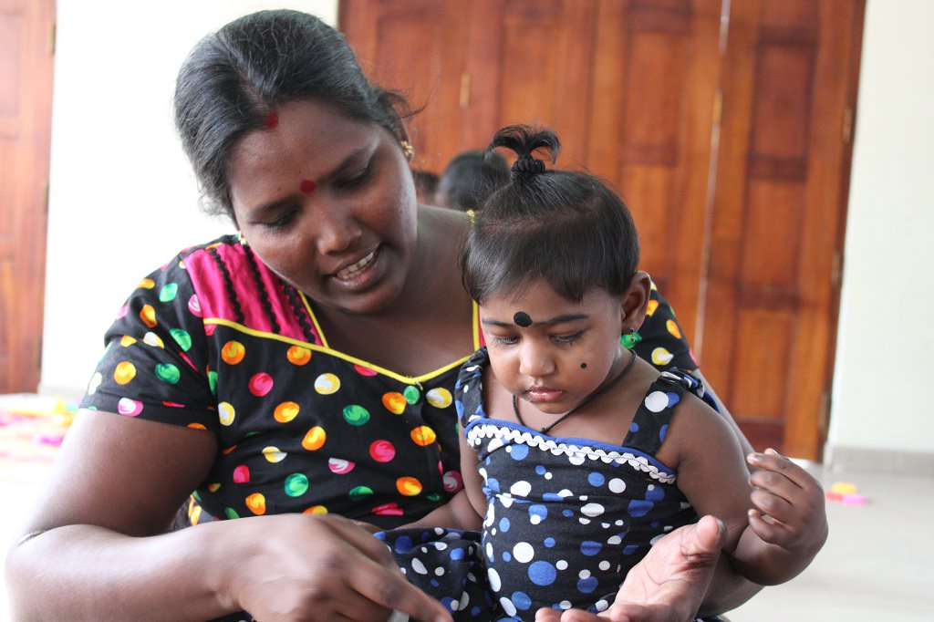 Dharaniya learning to read