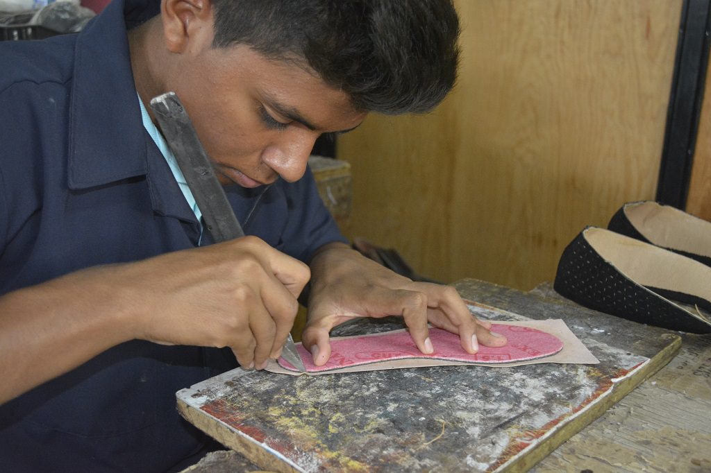 Shoe workshop in El Salvador