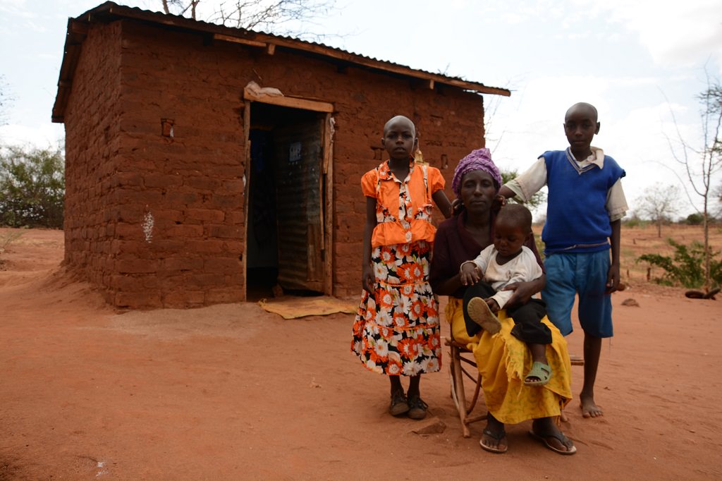 Mwakali with her family