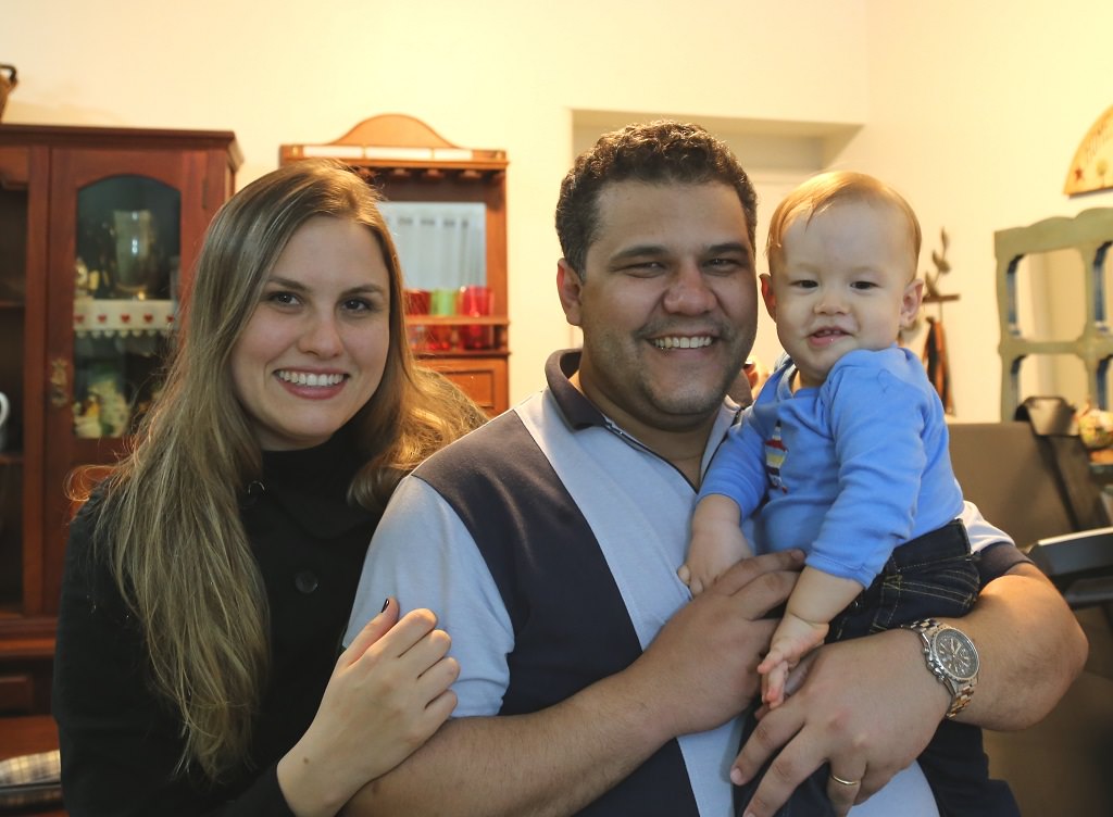 Ana Rafaela with her family