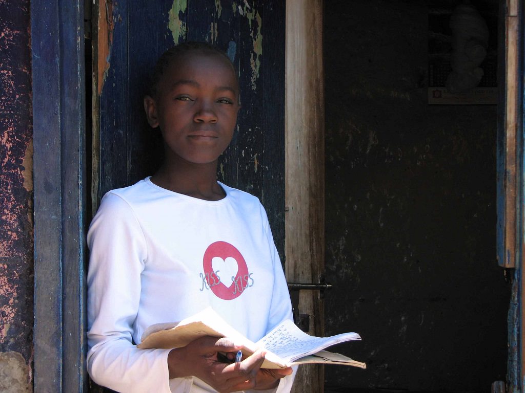 Young author in Kenya