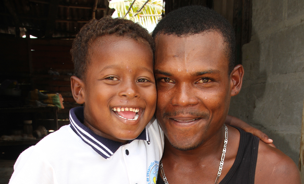 Victor with his father, Luis