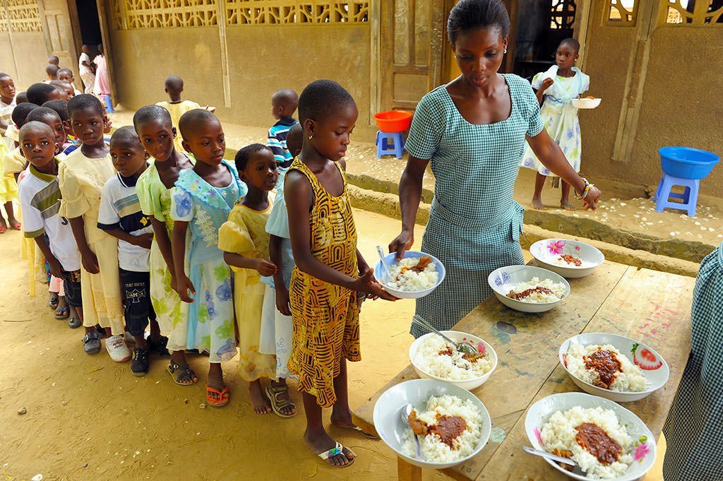 Lunch time at Compassion project