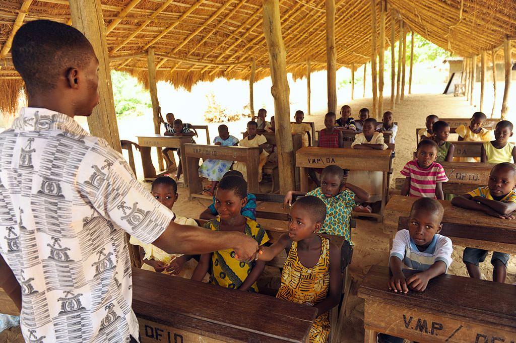 Sponsored child Nunana in the classroom