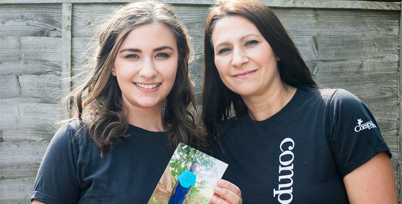 Compassion sponsors Tania and Caitlin