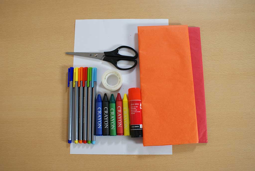 Olympic torch craft materials
