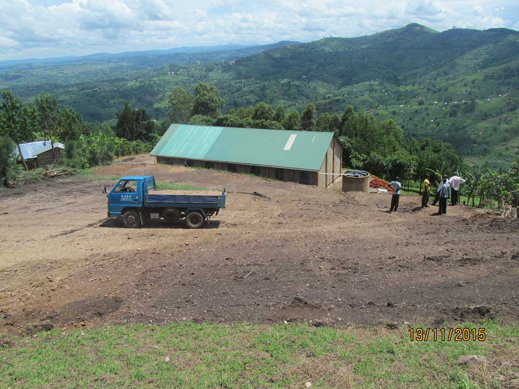 Classroom building in Uganda