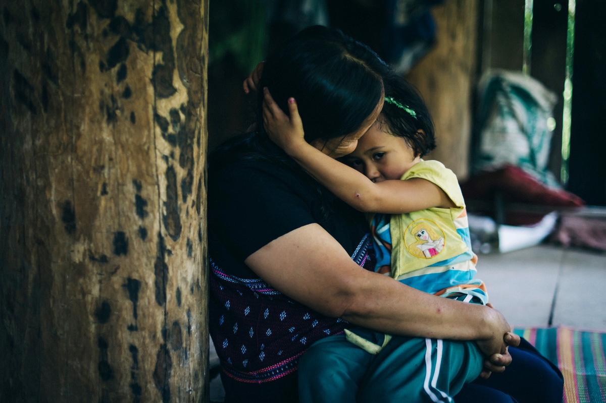 Mother and daughter in Thailand