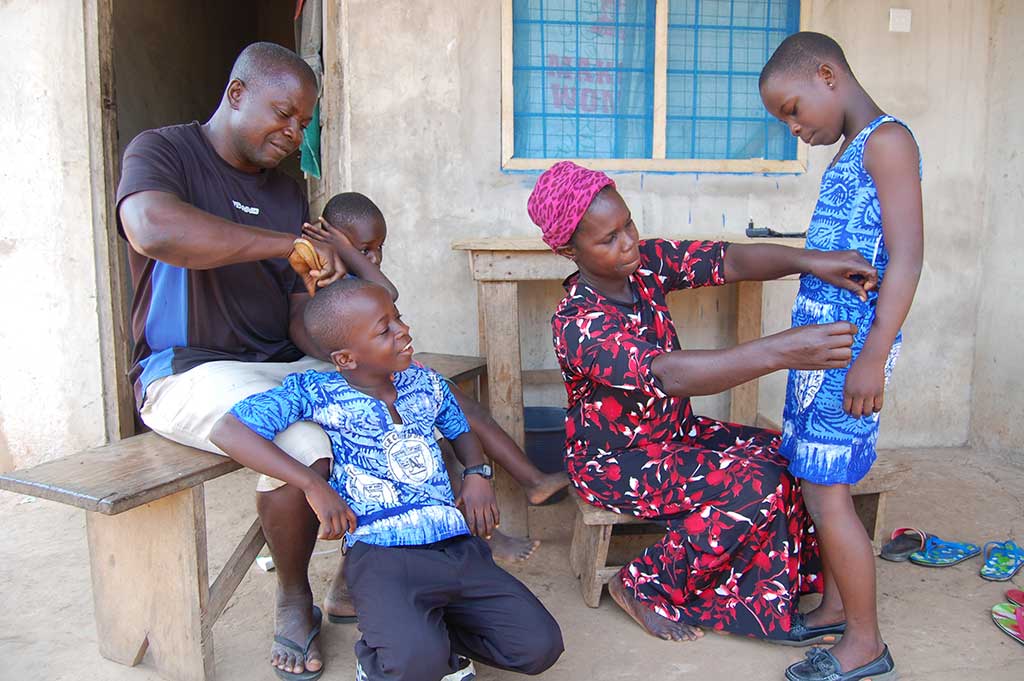 Family in Ghana