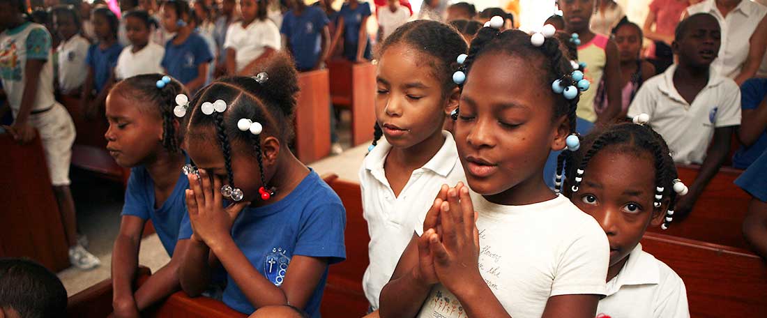 Praying in Dominican Republic