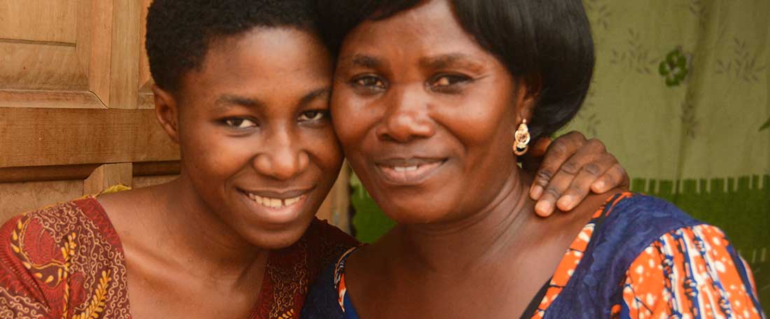 Mother and daughter in Ghana