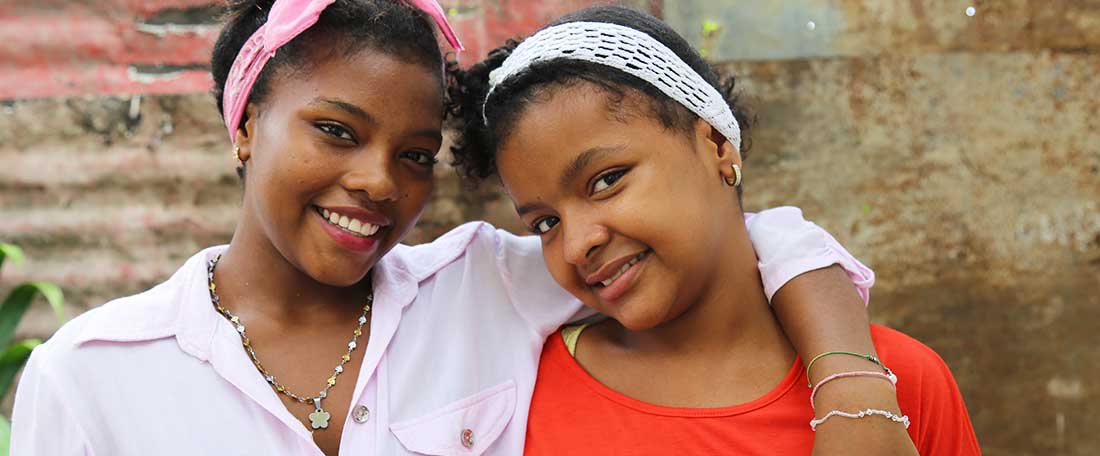 Sisters in Colombia