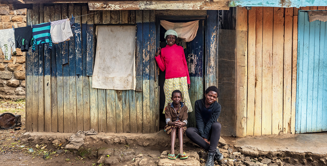 A family in Kenya